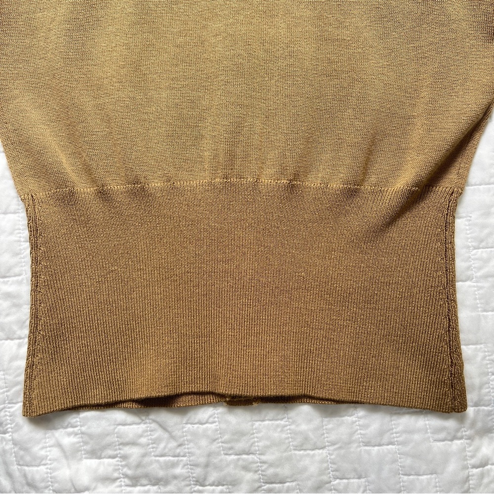Cach’e Women’s Gold Viscose Stretch Sweater size Small - Picture 11 of 12